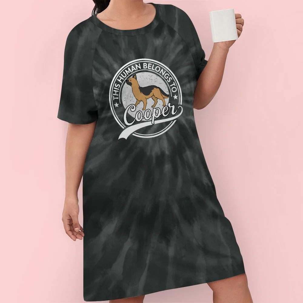 Human Belongs Colorful - Personalized Custom 3/4 Sleeve Dress - Image 4