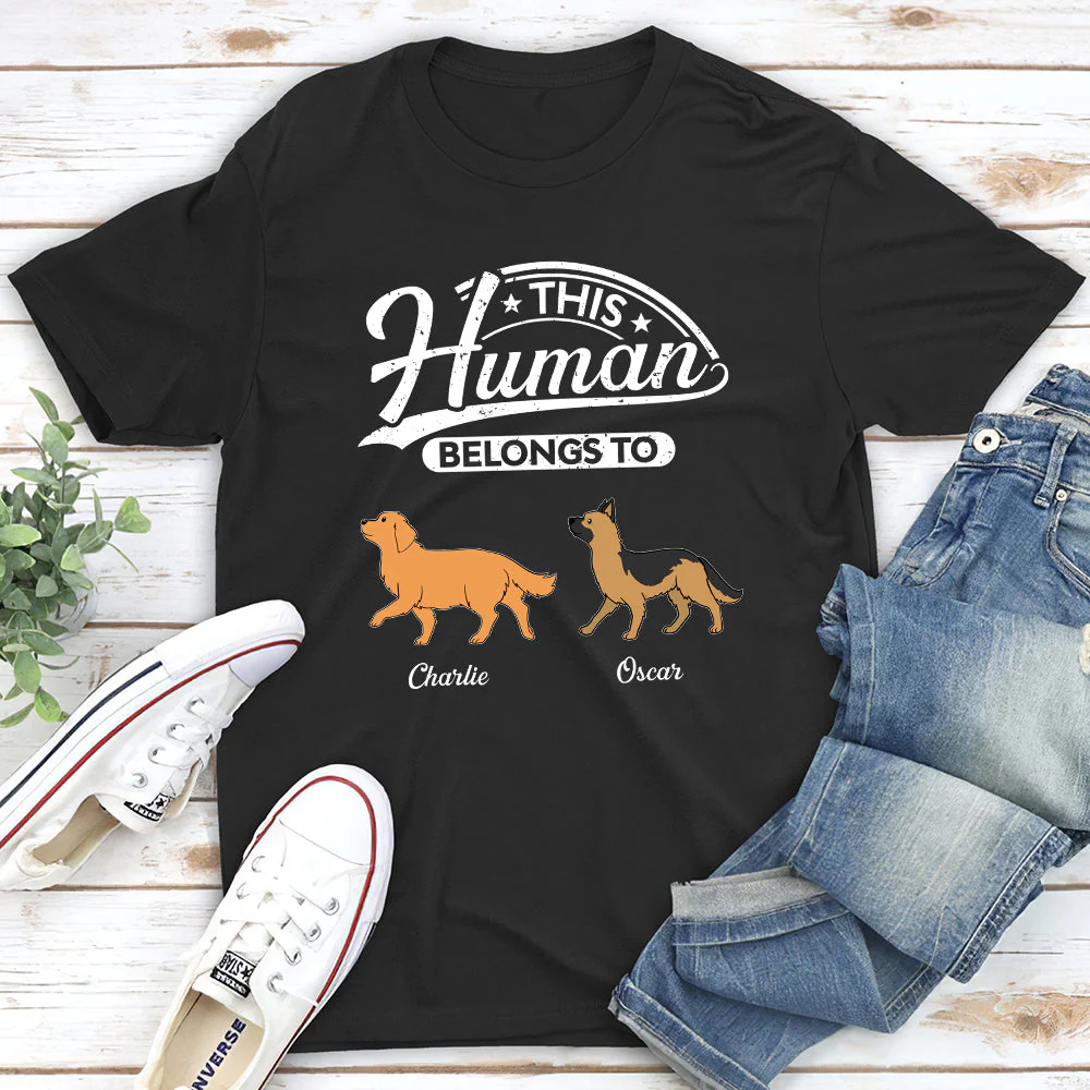 Human Belongs - Personalized Custom Unisex T-shirt - Image 5
