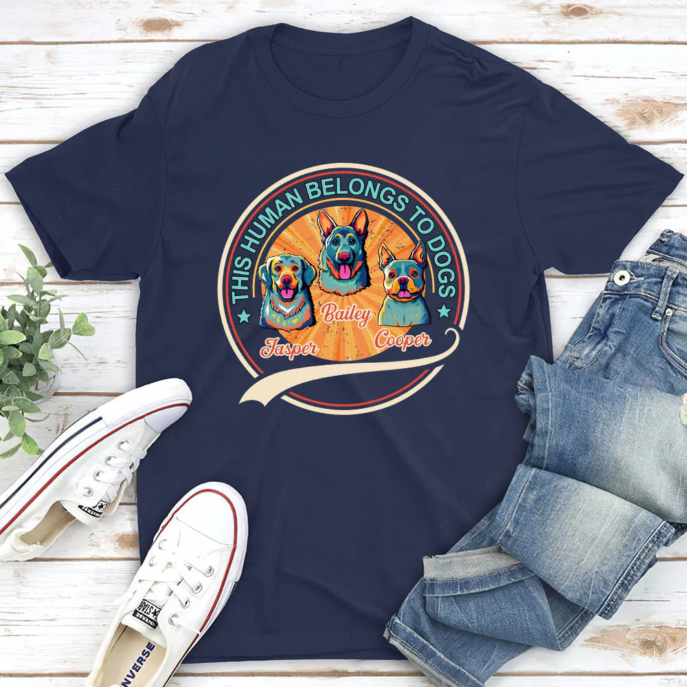 Human Belongs Popart - Personalized Custom Unisex T-shirt - Image 4