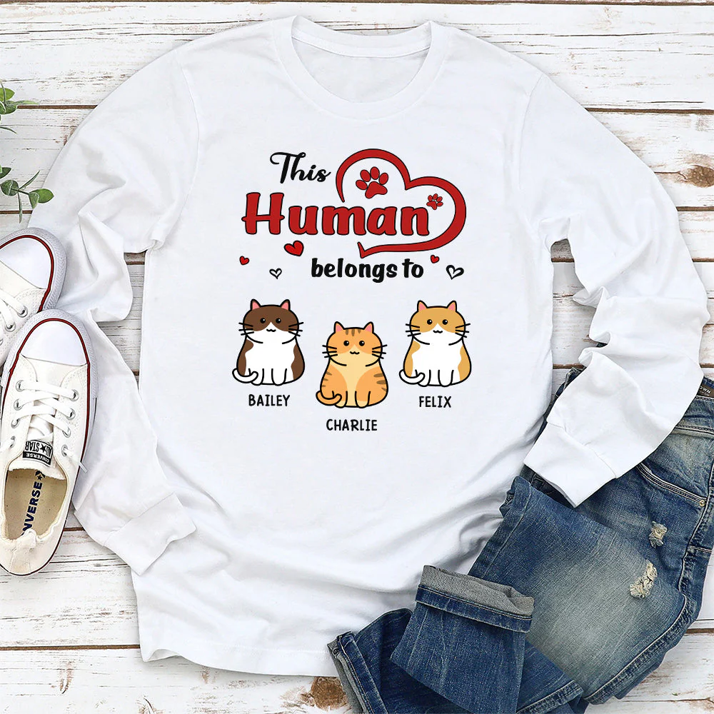 Human Heart - Personalized Custom Long Sleeve T-shirt - Image 2