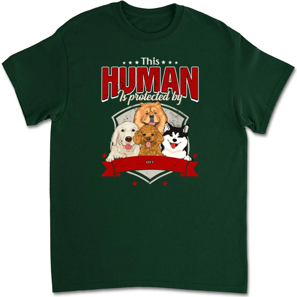 Human Is Protected - Personalized Custom Unisex T-Shirt - Image 7