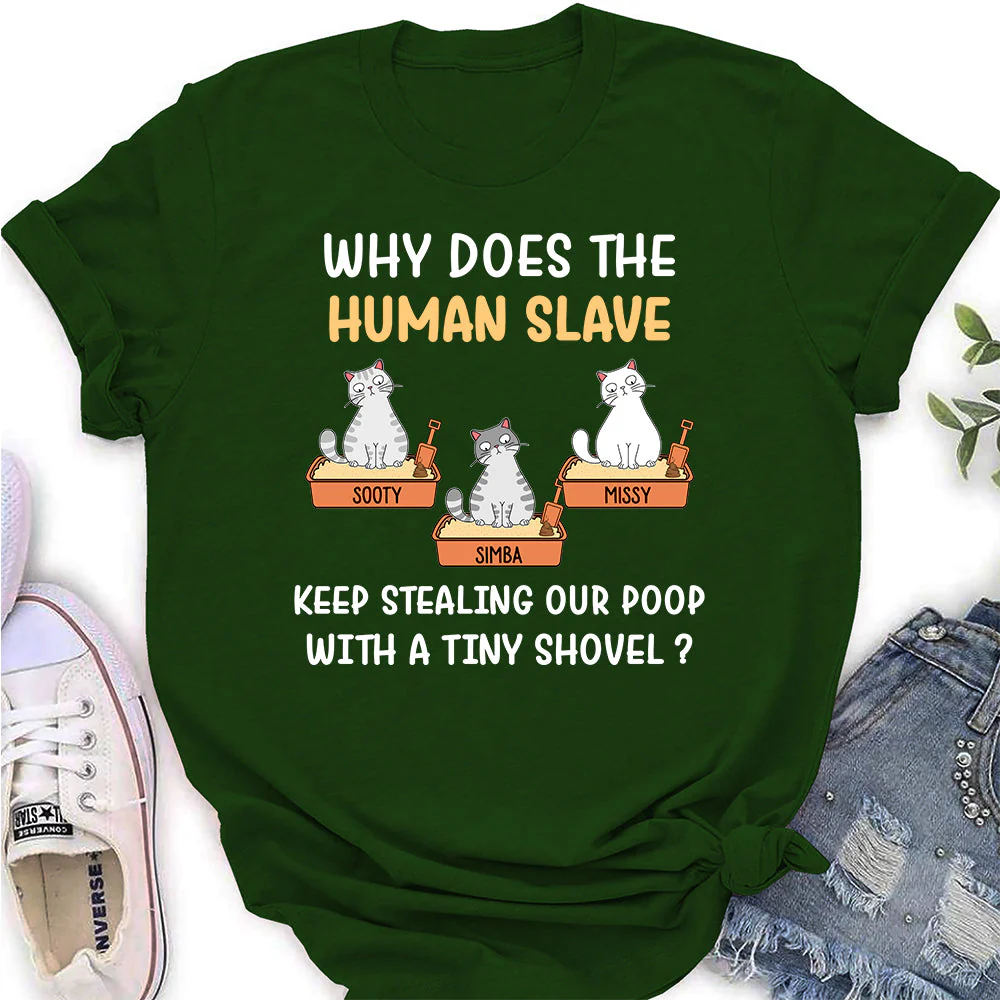 Human Slave - Personalized Custom Women's T-shirt - Image 4
