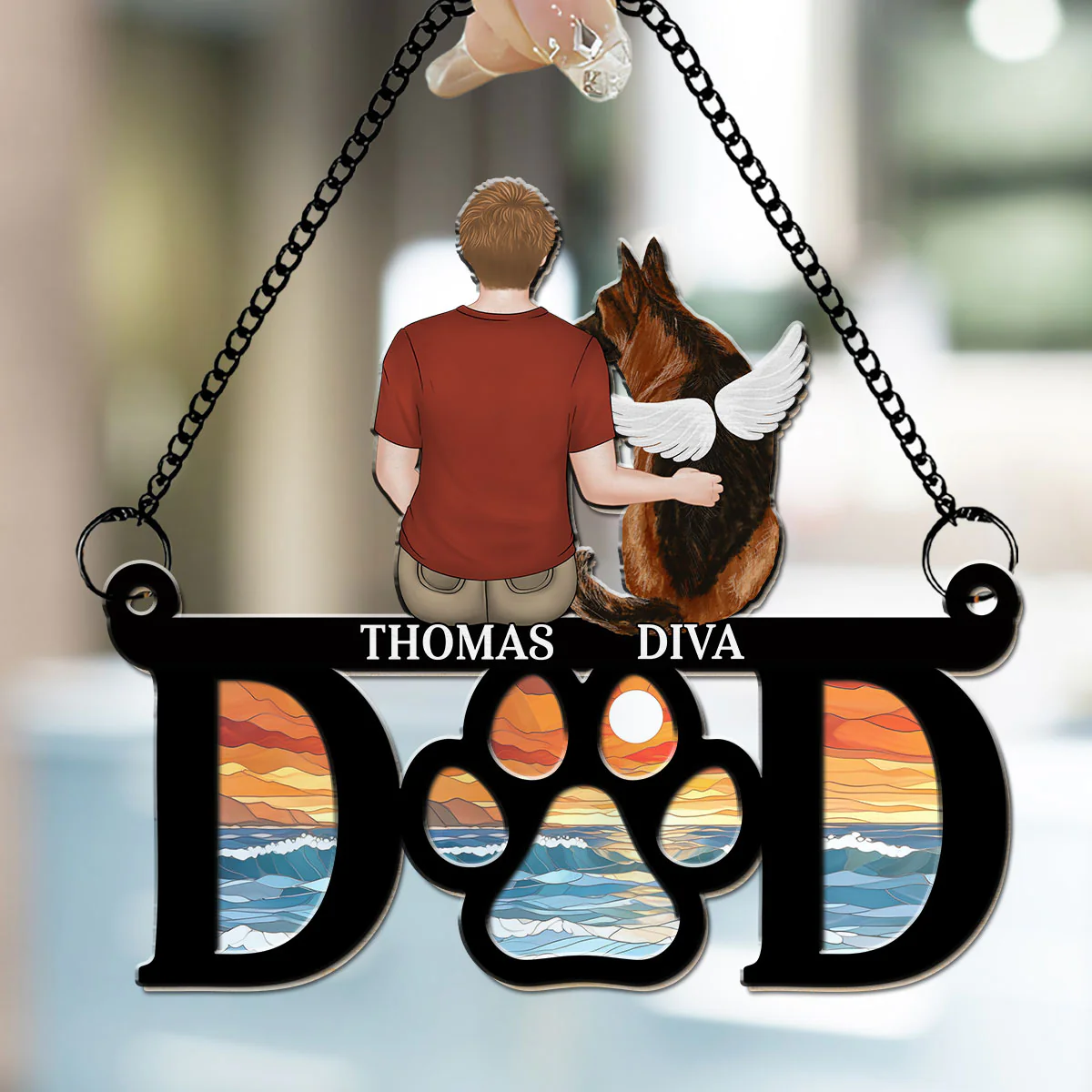 I Am Here For You - Personalized Custom Suncatcher - Image 2