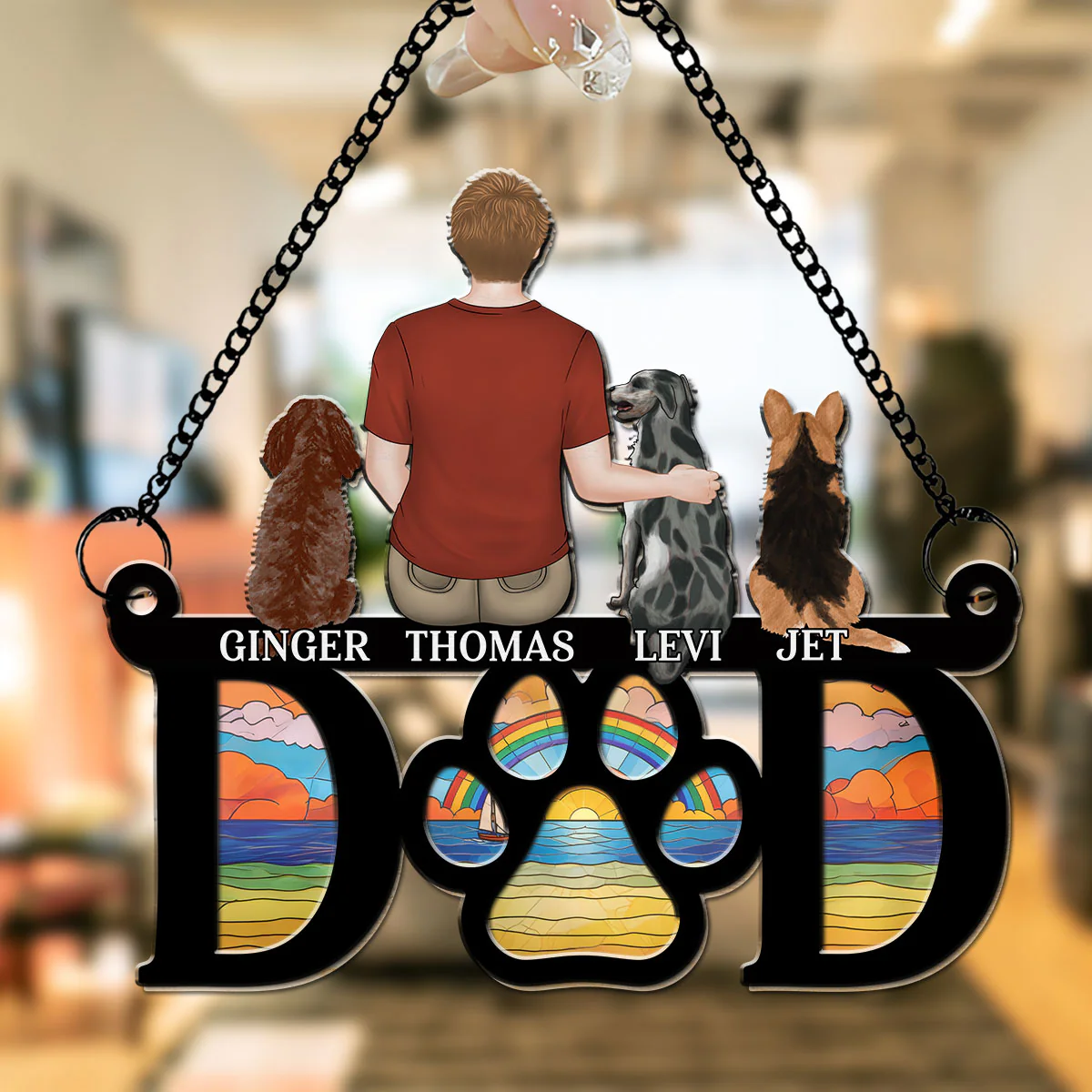 I Am Here For You - Personalized Custom Suncatcher - Image 3