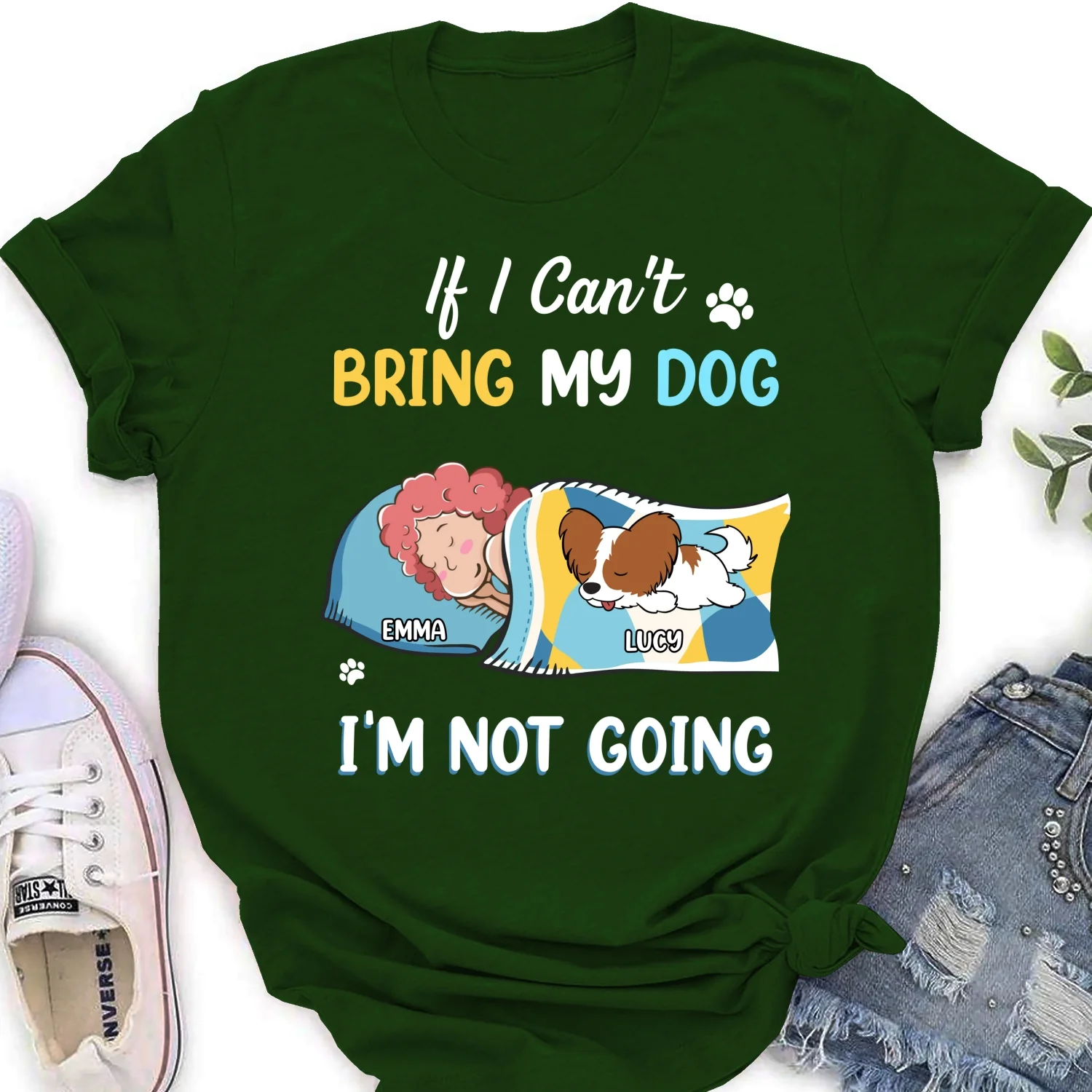I Am Not Going - Personalized Custom Women's T-Shirt - Image 8