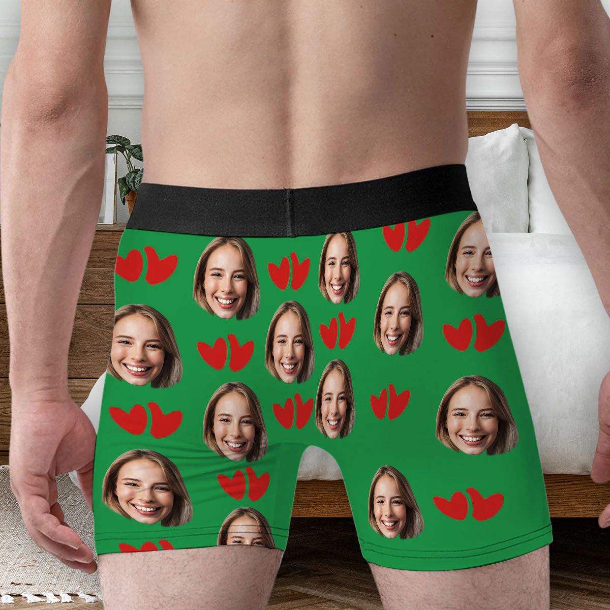 I Am Nuts About You - Personalized Photo Men's Boxer Briefs - Image 3