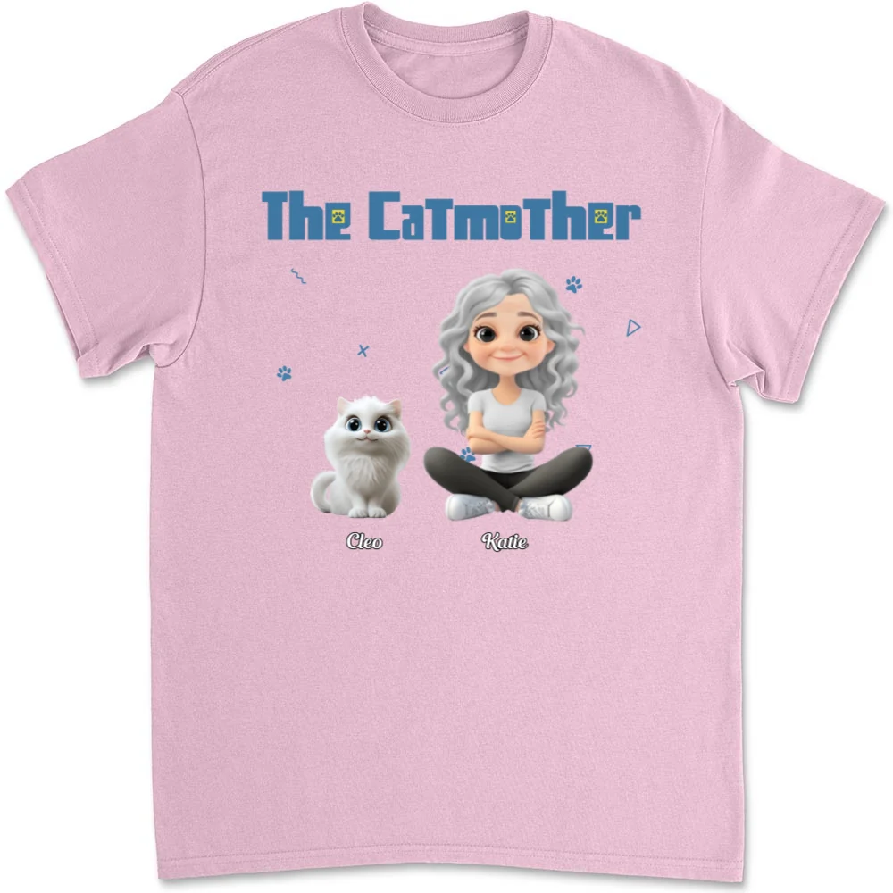 I Am The Catmother - Personalized Custom Unisex T-Shirt - Image 8