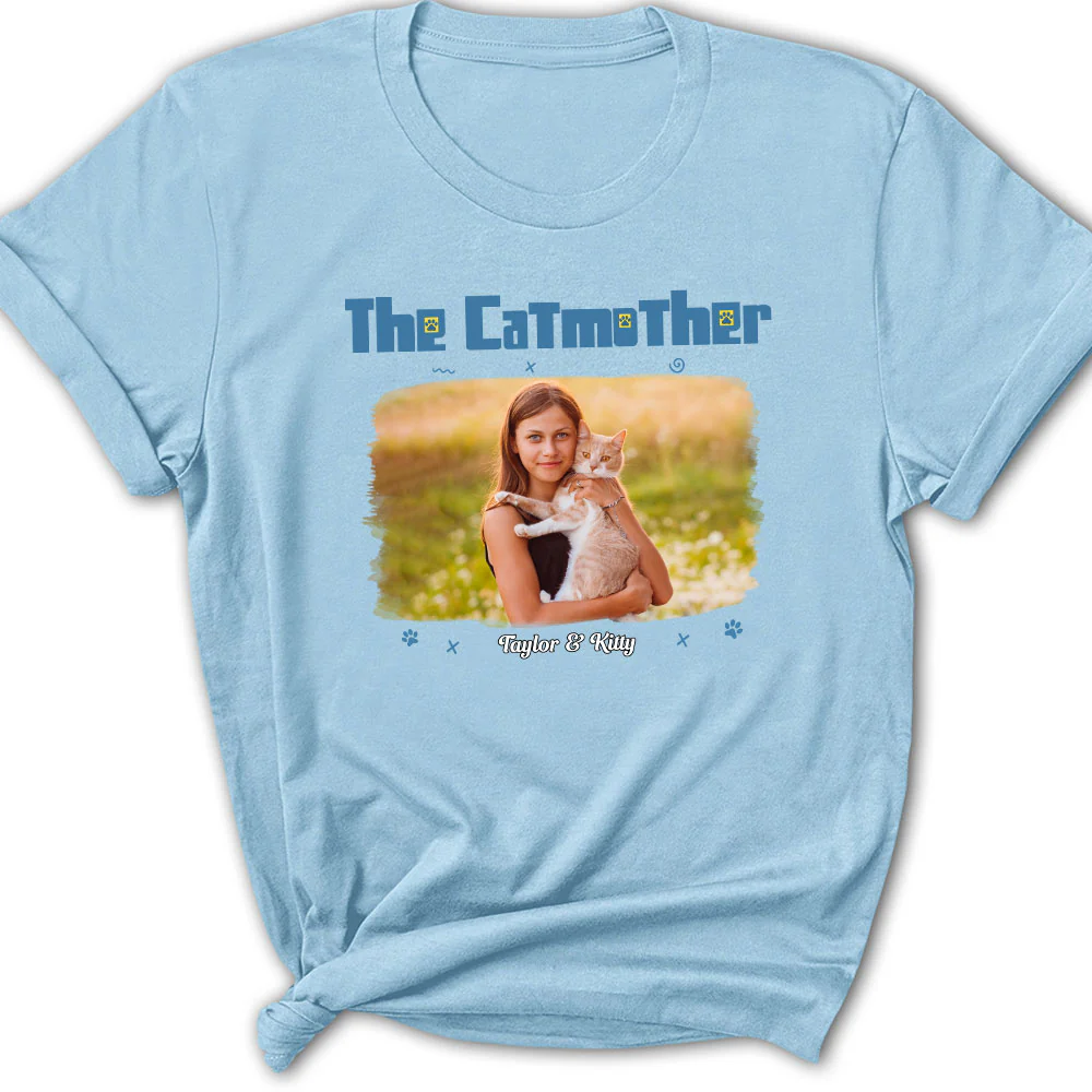 I Am The Catmother Photo - Personalized Custom Women's T-Shirt - Image 3