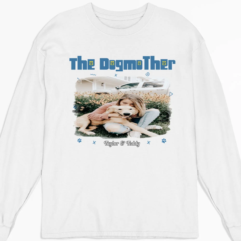 I Am The Dogmother Photo - Personalized Custom Long Sleeve T-Shirt - Image 5