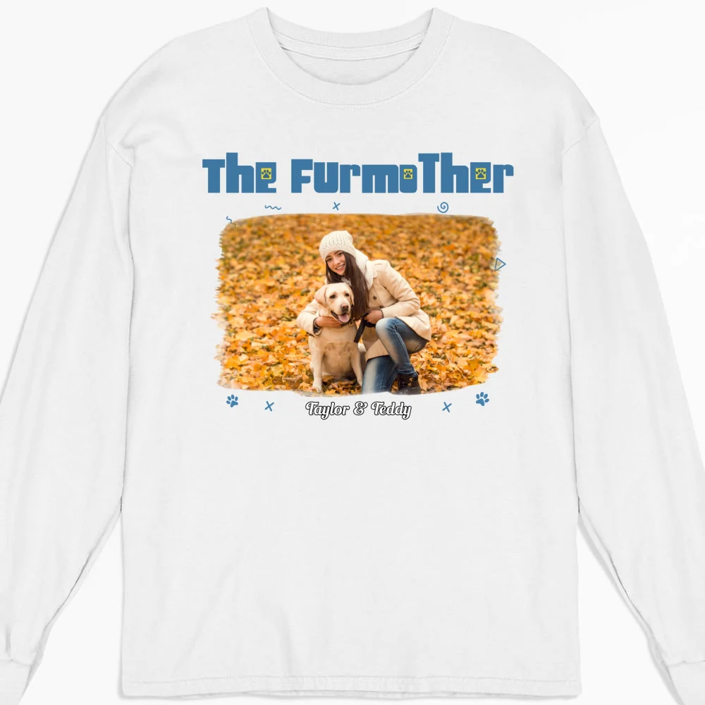 I Am The Furmother Photo - Personalized Custom Long Sleeve T-Shirt - Image 4