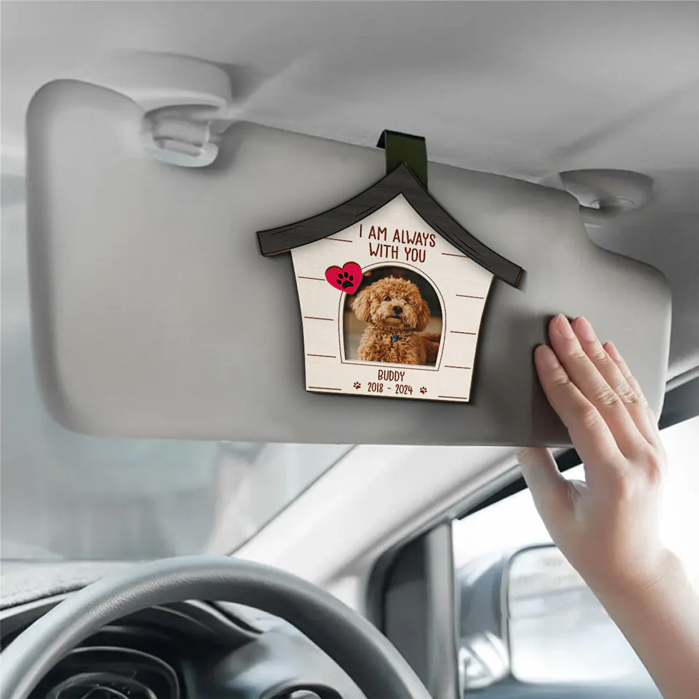 I Am With You - Personalized Custom Car Visor Clip - Image 3