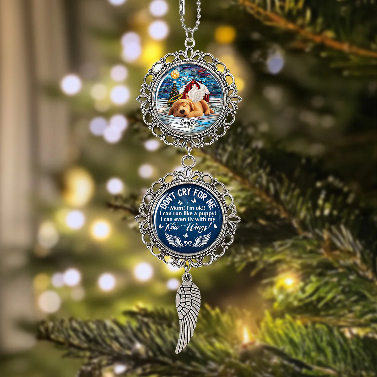 I Can Run Like A Puppy - Personalized Custom Charming Ornament - Image 2