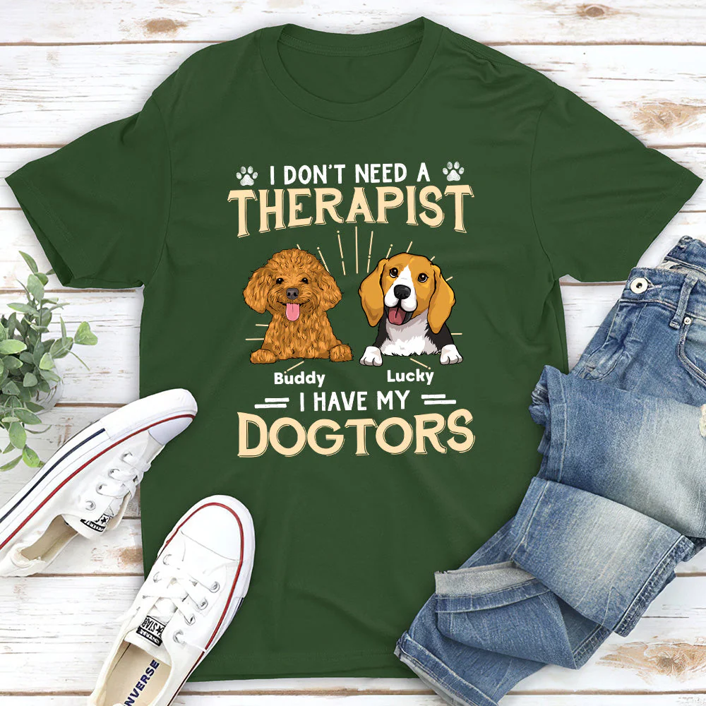 I Have My Dogtor - Personalized Custom Unisex T-shirt - Image 3