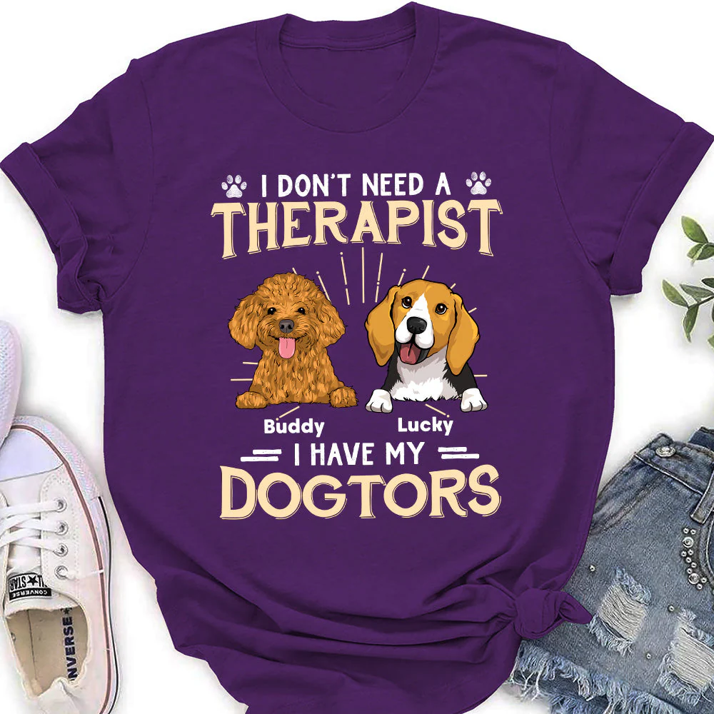 I Have My Dogtor - Personalized Custom Women's T-shirt - Image 4