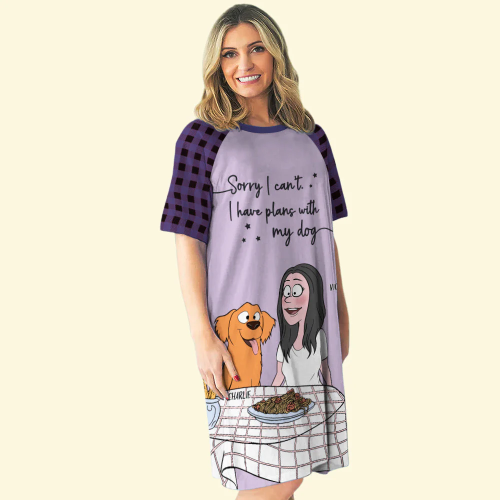 I Have Plans - Personalized Custom 3/4 Sleeve Dress - Image 9
