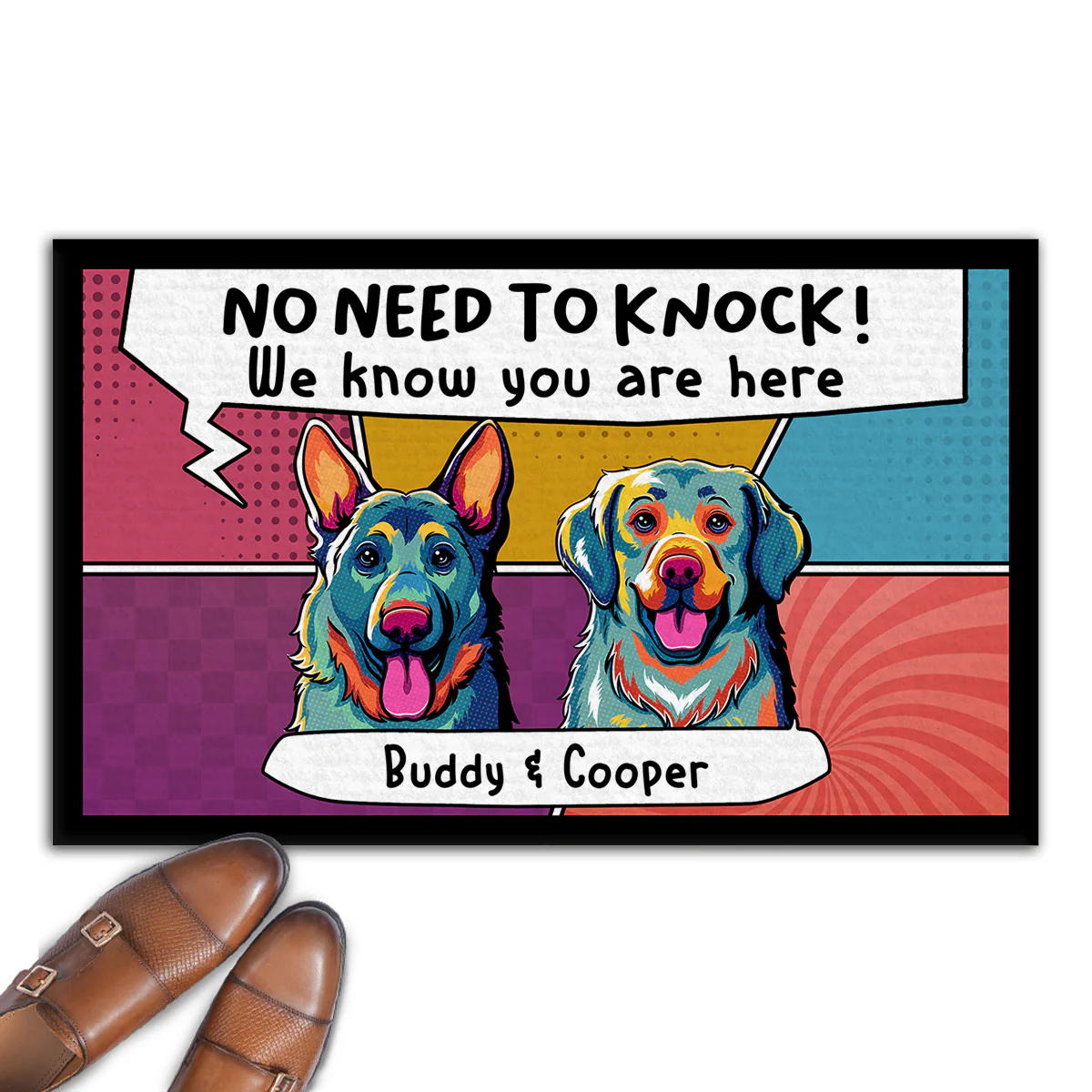 I Know You Are Here - Personalized Custom Doormat