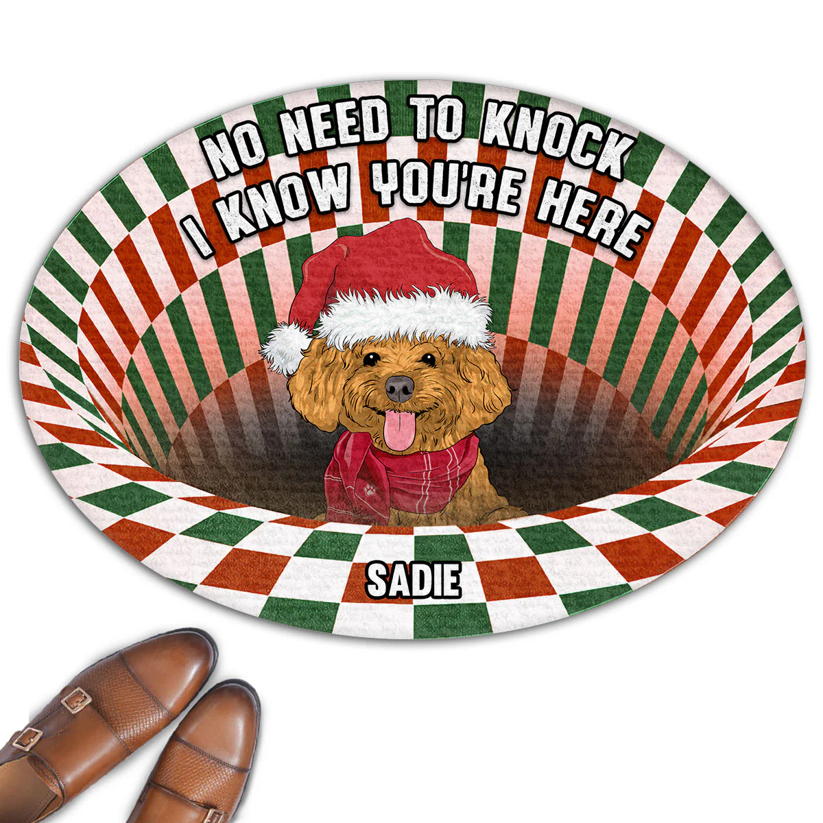 I Know You Are Here Version 2 - Personalized Custom Doormat