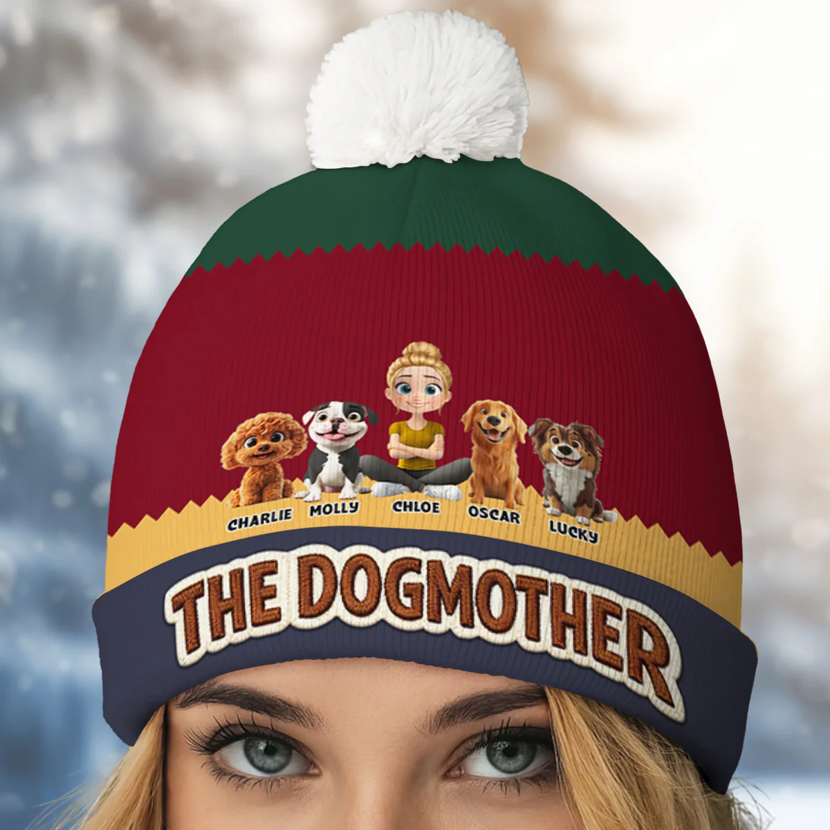 I Like It This Way - Personalized Custom 3D Effect Bobble Beanie Hat - Image 2