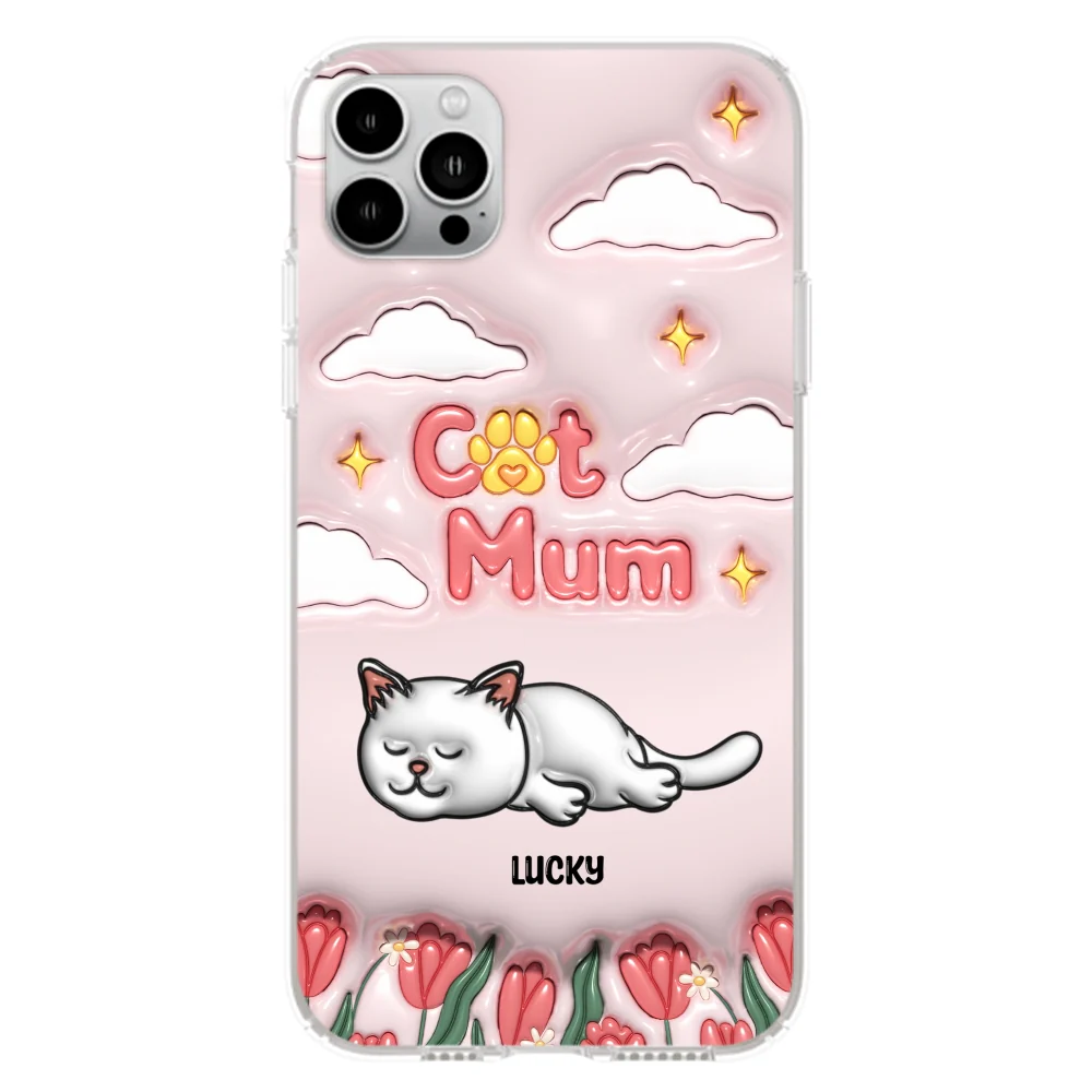 I Love My Cat Mom - Personalized Custom 3D Inflated Effect Phone Case - Image 16