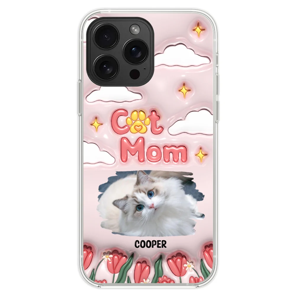 I Love My Cat Mom Photo - Personalized Custom 3D Inflated Effect Phone Case - Image 18
