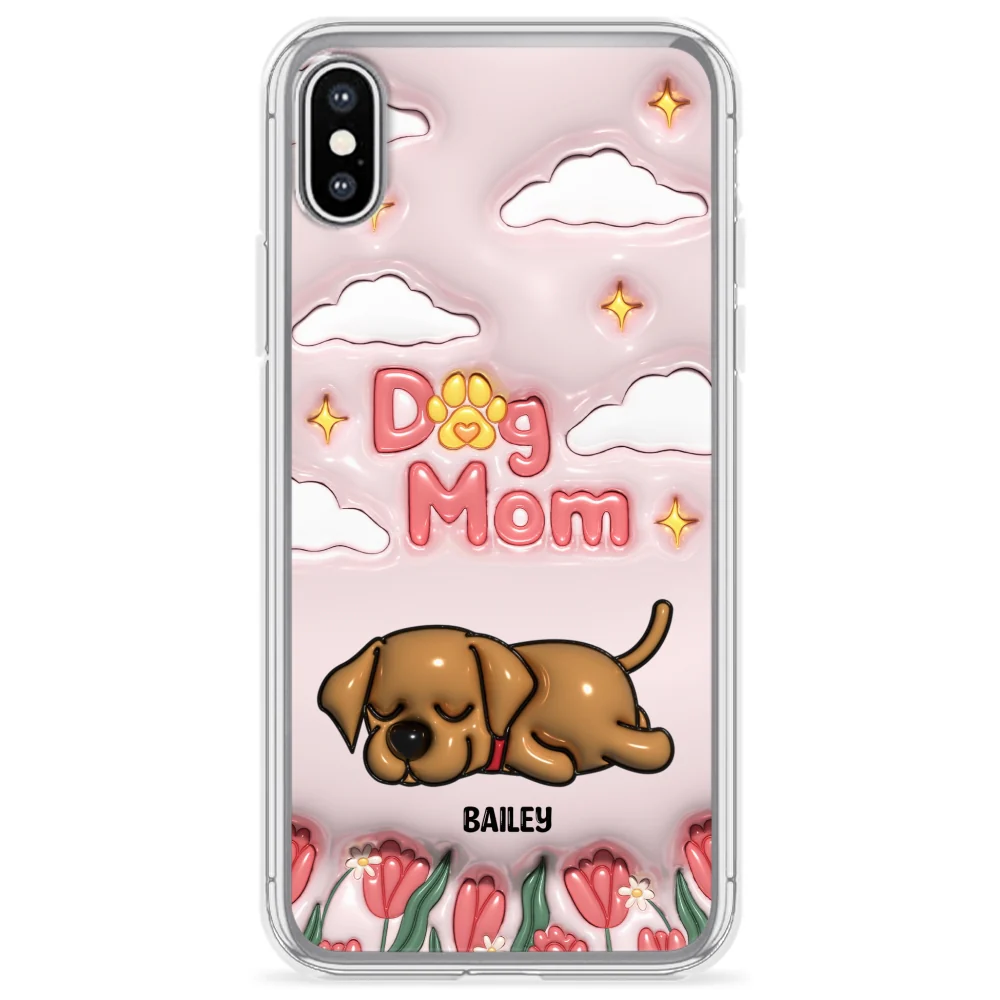 I Love My Dog Mom - Personalized Custom 3D Inflated Effect Phone Case - Image 25