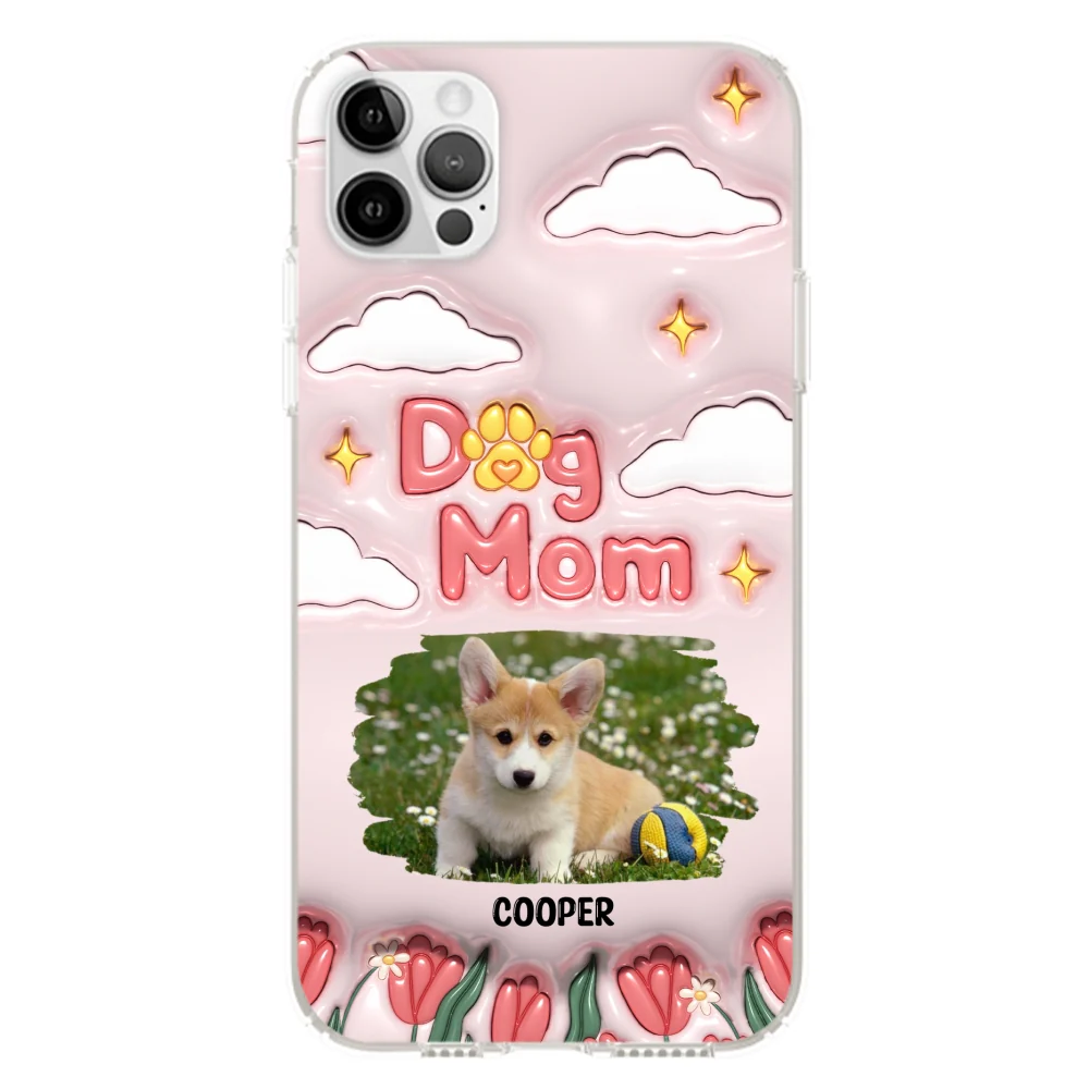 I Love My Dog Mom Photo - Personalized Custom 3D Inflated Effect Phone Case - Image 10