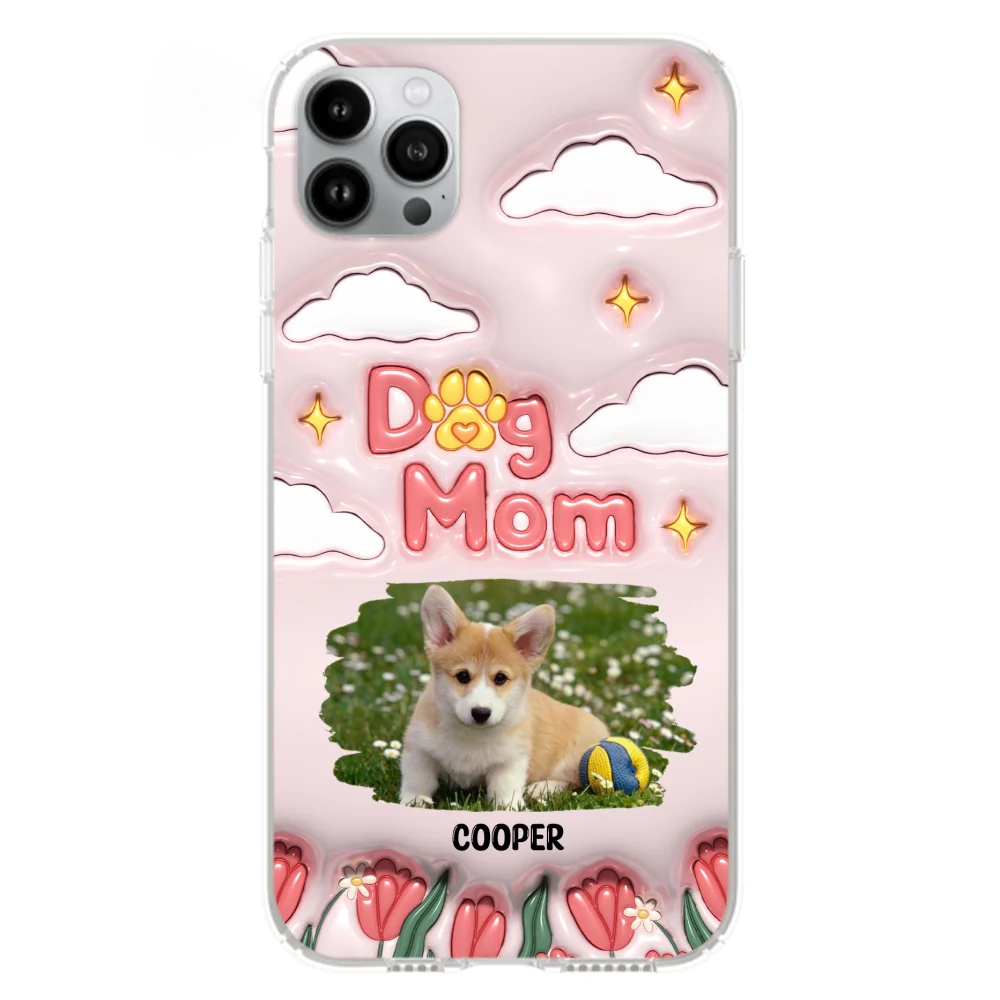 I Love My Dog Mom Photo - Personalized Custom 3D Inflated Effect Phone Case - Image 12