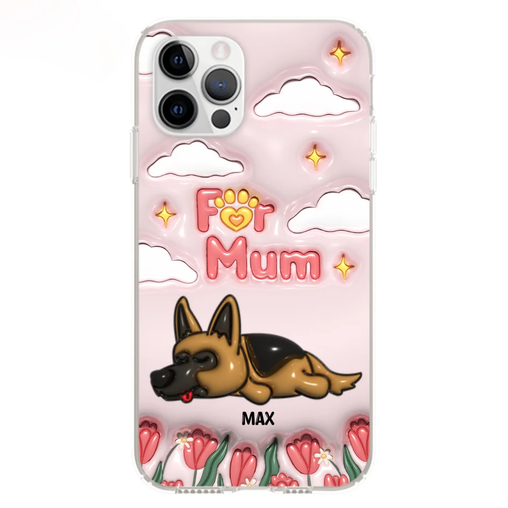 I Love My Fur Mom - Personalized Custom 3D Inflated Effect Phone Case - Image 12