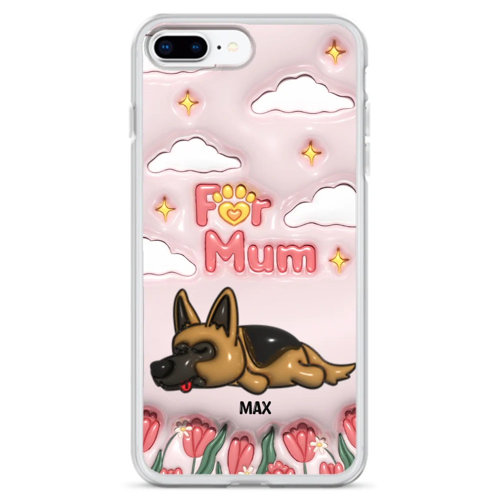 I Love My Fur Mom - Personalized Custom 3D Inflated Effect Phone Case - Image 7