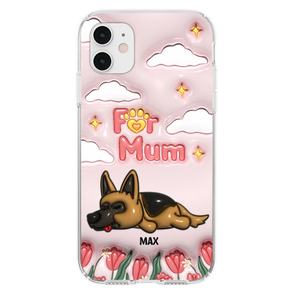 I Love My Fur Mom - Personalized Custom 3D Inflated Effect Phone Case - Image 8