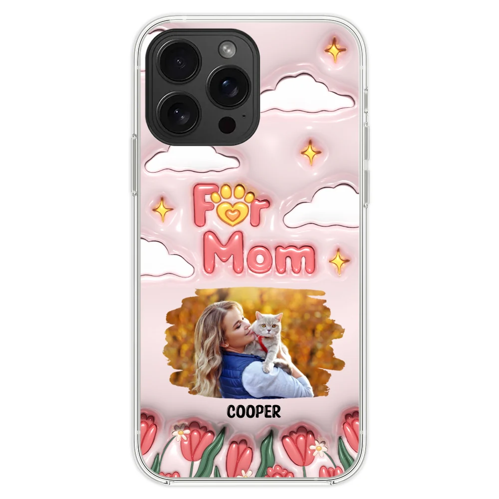 I Love My Fur Mom Photo - Personalized Custom 3D Inflated Effect Phone Case - Image 18