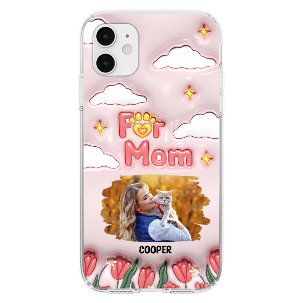 I Love My Fur Mom Photo - Personalized Custom 3D Inflated Effect Phone Case - Image 7