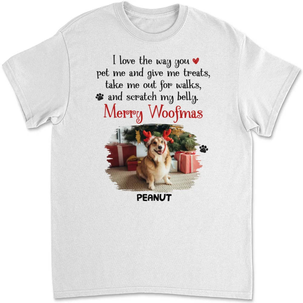 I Love You All The Way Photo - Personalized Custom Unisex T-shirt - Image 2