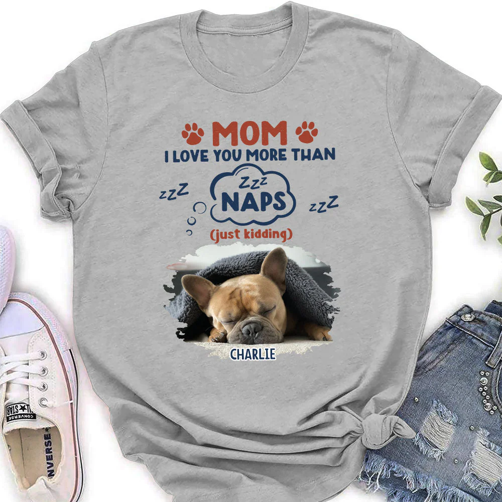 I Love You More - Personalized Custom Women's T-shirt - Image 4