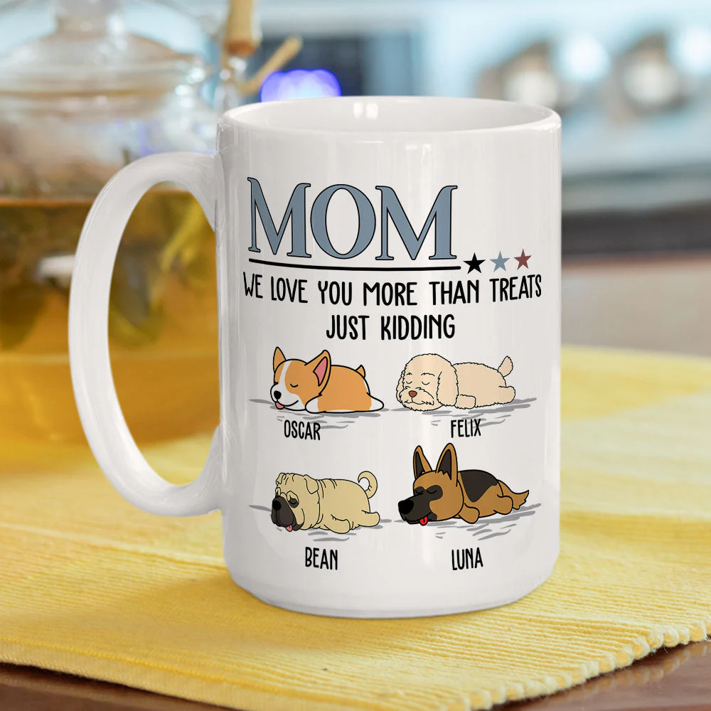 I Love You More Than Treats - Personalized Custom Coffee Mug - Image 5