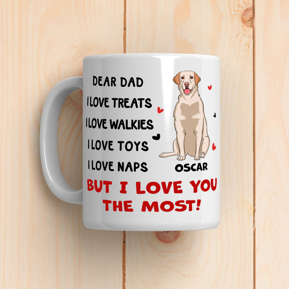 I Love You The Most - Personalized Custom Coffee Mug - Image 4