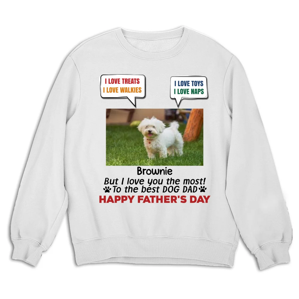 I Love You The Most Photo - Personalized Custom Shirt - Image 7