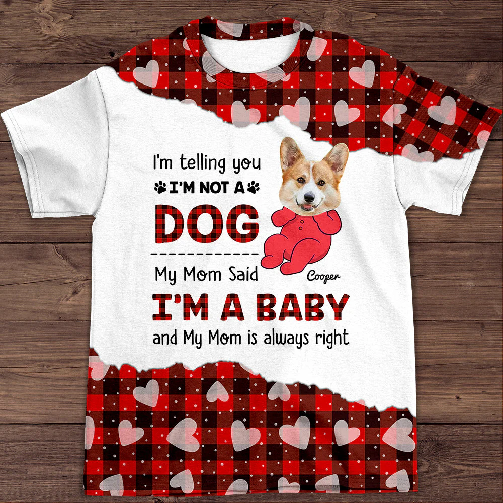 I‘m A Baby - Personalized Custom Photo All-over-print T-shirt - Image 2
