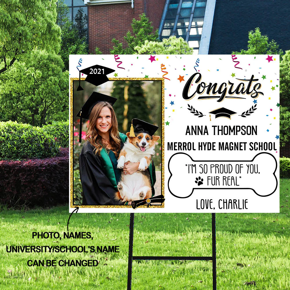 I'm So Proud - Personalized Custom Yard Sign