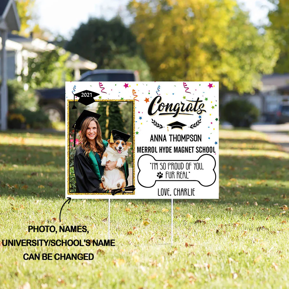 I'm So Proud - Personalized Custom Yard Sign - Image 2