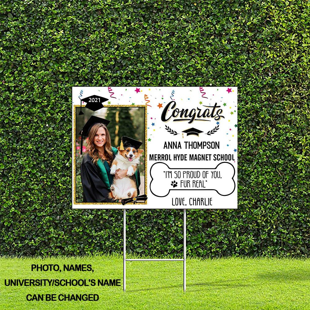 I'm So Proud - Personalized Custom Yard Sign - Image 4