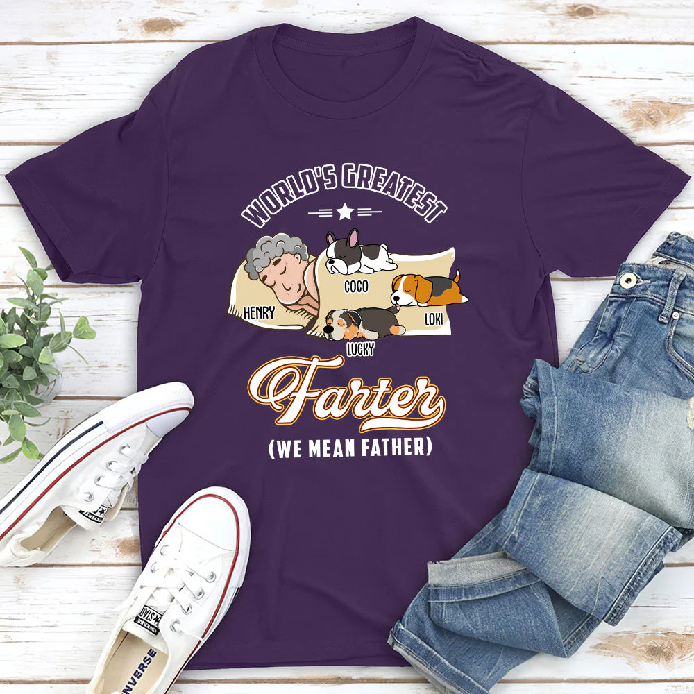 I Mean Greatest Father - Personalized Custom Unisex T-shirt - Image 2