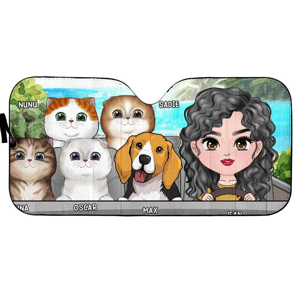 I Must Go - Personalized Car Sunshade - Image 2