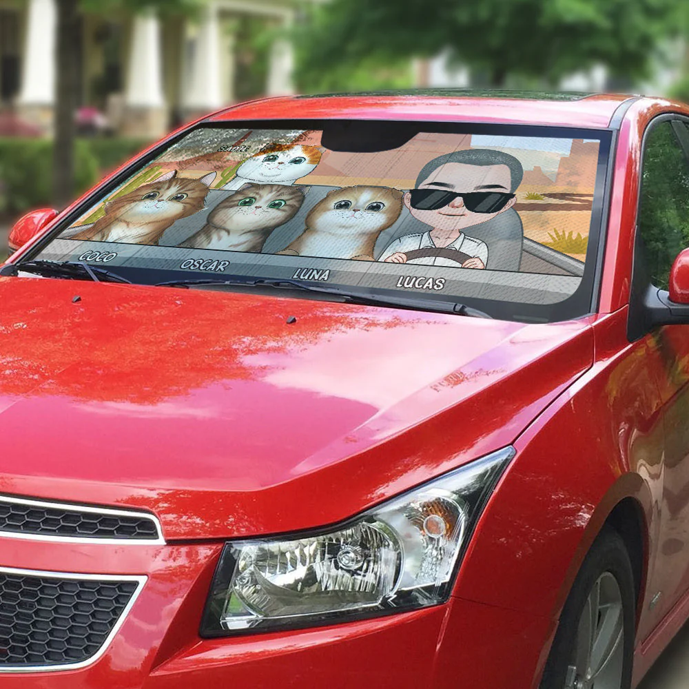 I Must Go - Personalized Car Sunshade - Image 4