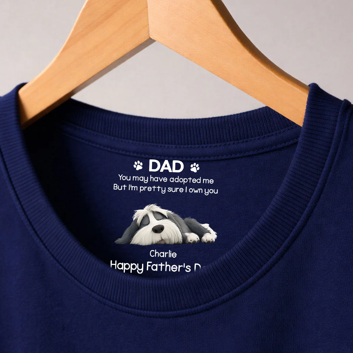 I Own You For Sure - Personalized Custom Inside Neck Print T-shirt - Image 3
