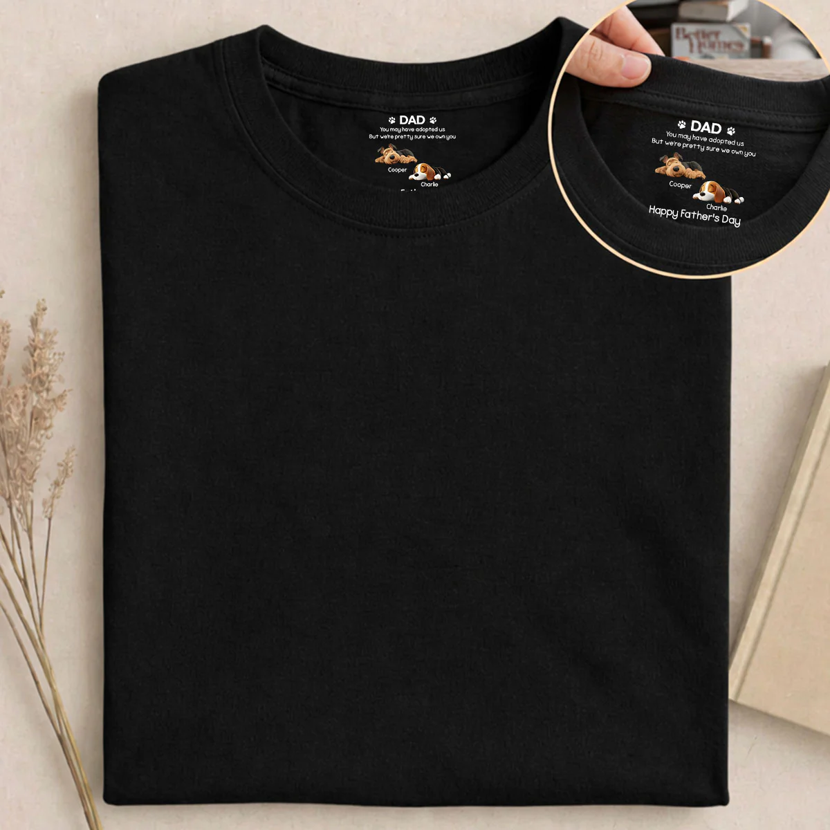 I Own You For Sure - Personalized Custom Inside Neck Print T-shirt - Image 5