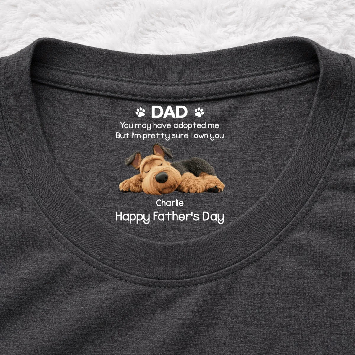 I Own You For Sure - Personalized Custom Inside Neck Print T-shirt - Image 8