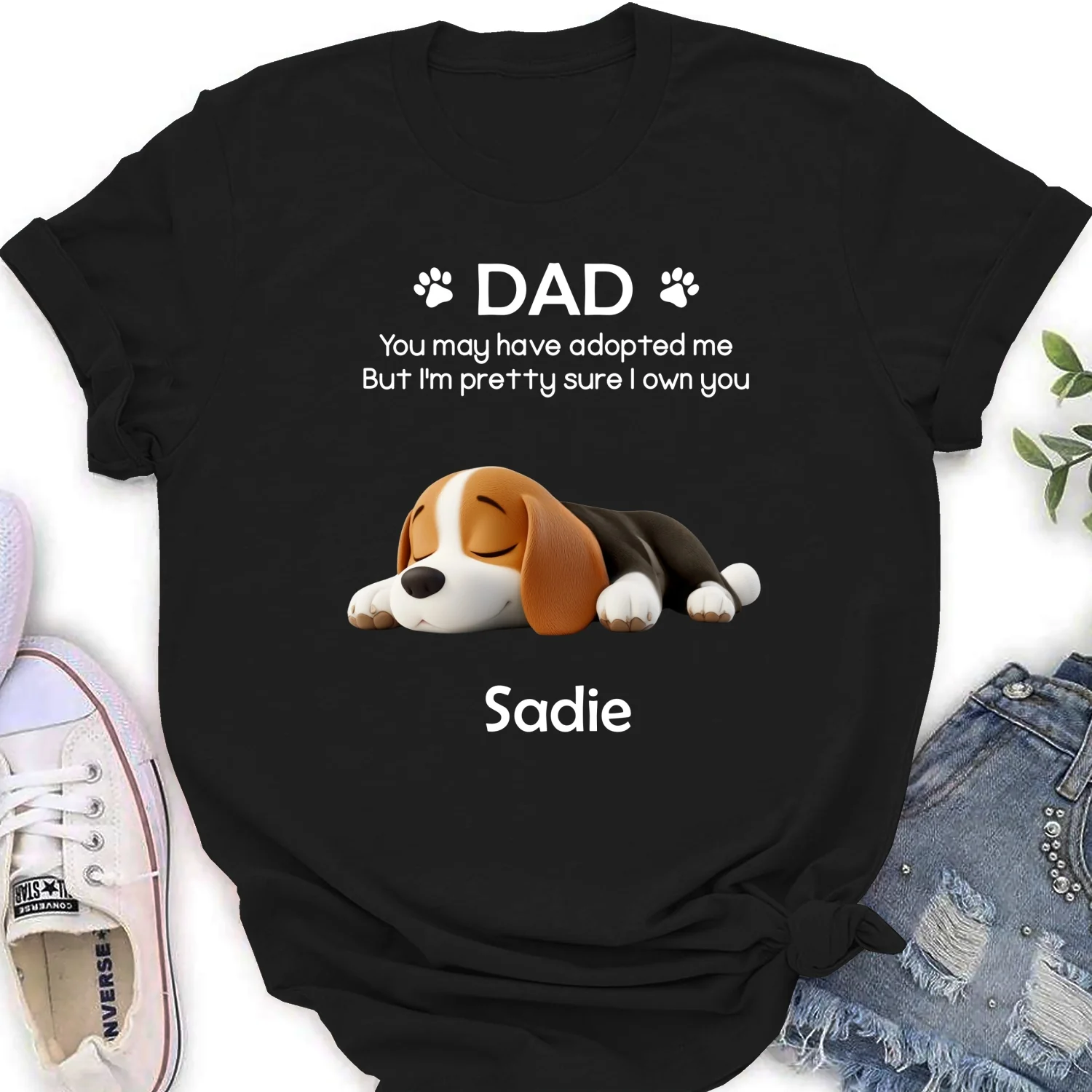 I Own You For Sure Version 2- Personalized Custom Women's T-Shirt - Image 6