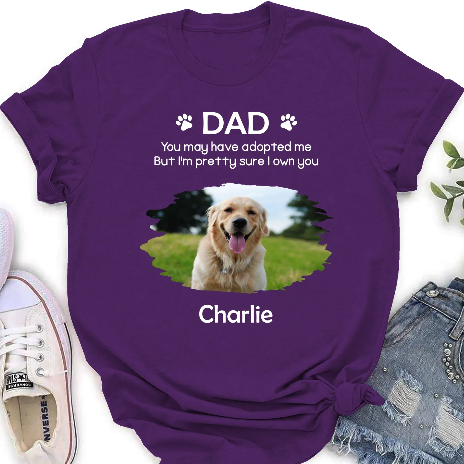I Own You For Sure Version 2 Photo- Personalized Custom Women's T-Shirt - Image 10
