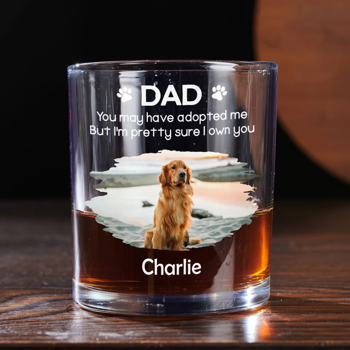I Own You For Sure Version Photo 2 - Personalized Custom Whiskey Glass